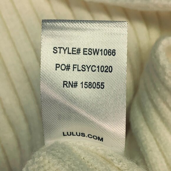 Lulus Women's Mock Neck Ribbed Long Sleeve Bodycon Sweater Dress Size S NWT - Picture 11 of 15